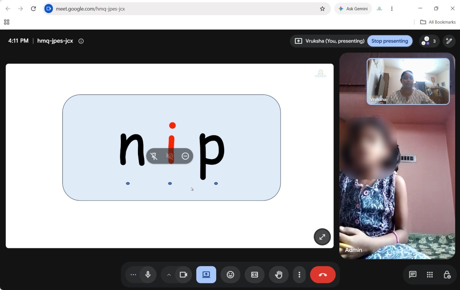 Online phonics class for kids